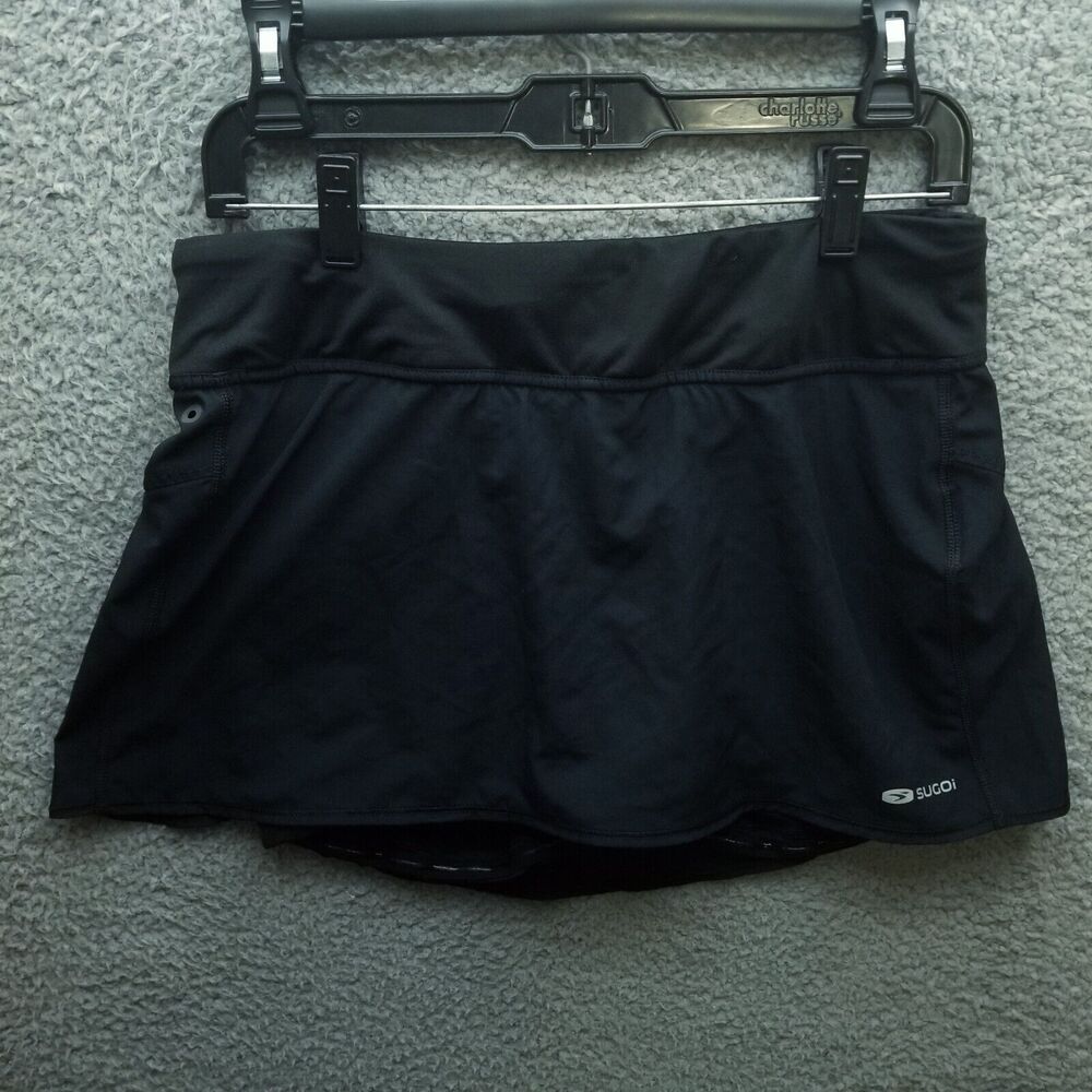 Sugoi M Fusion 13.5" H Black A-Line Activewear Skort 31" 5.25" 7.5"